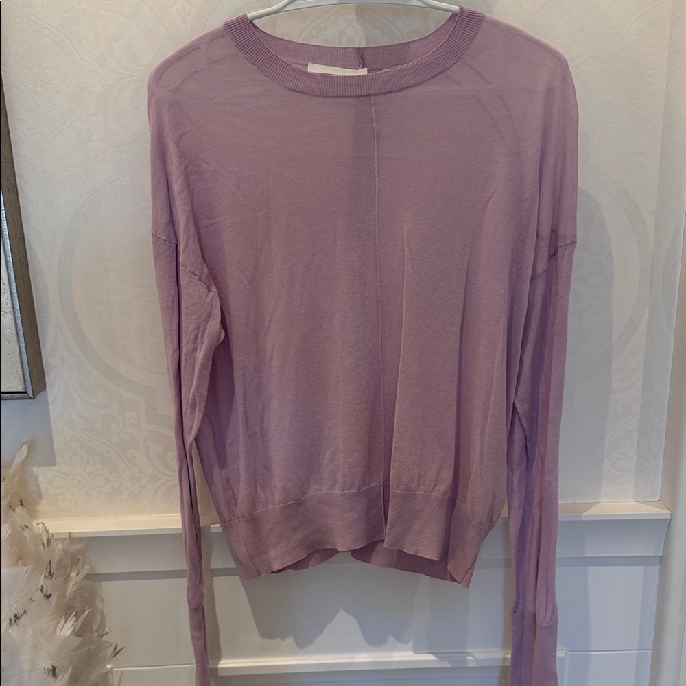Helmut Lang Pastel Purple Knit Top
